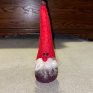 Felted wool Santa gnome